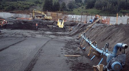 Instalación de matriz sanitaria en obra